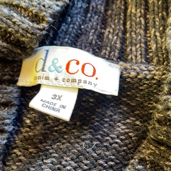DENIM & CO CHARCOAL SWEATER - Picture 2 of 11